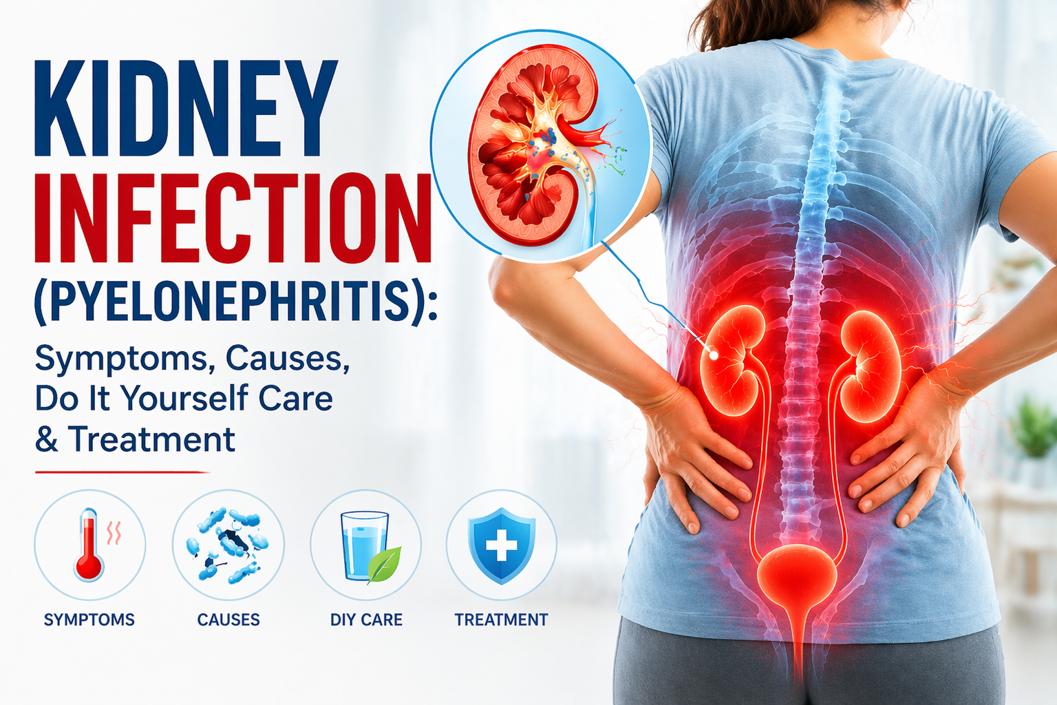 Kidney Infection (Pyelonephritis): Symptoms, Causes, Do It Yourself Care & Treatment