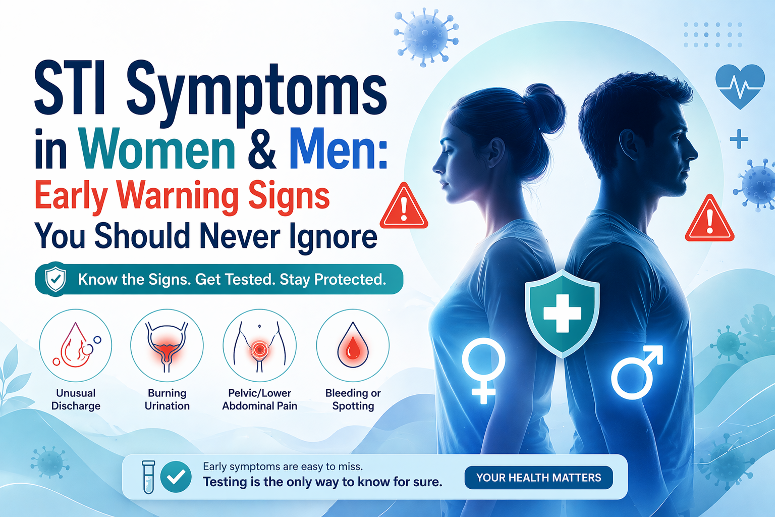 STI Symptoms in Women & Men: Early Warning Signs You Should Never Ignore