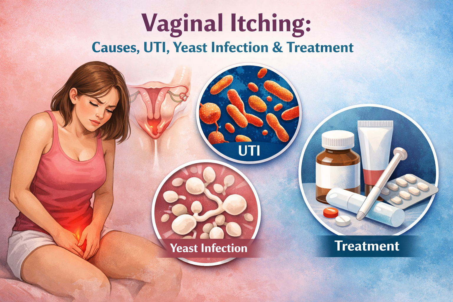 Vaginal Itching: Causes, UTI, Yeast Infection & Treatment