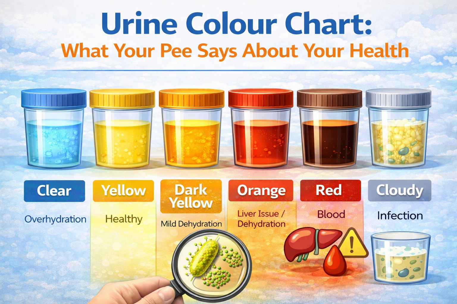 Urine Colour Chart: What Your Pee Says About Your Health