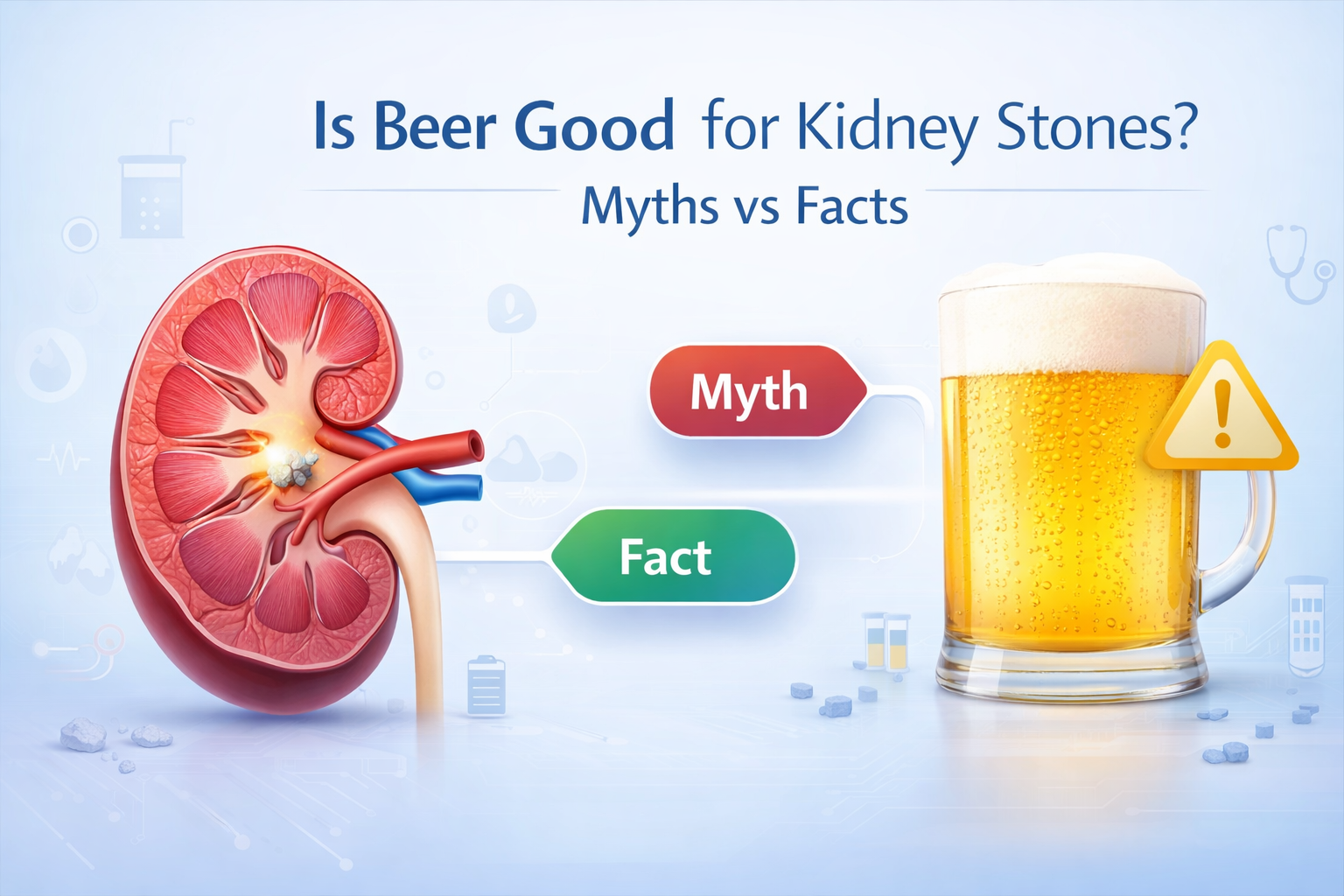 Is Beer Good For Kidney to Pass Kidney Stones? | Myths Vs Facts