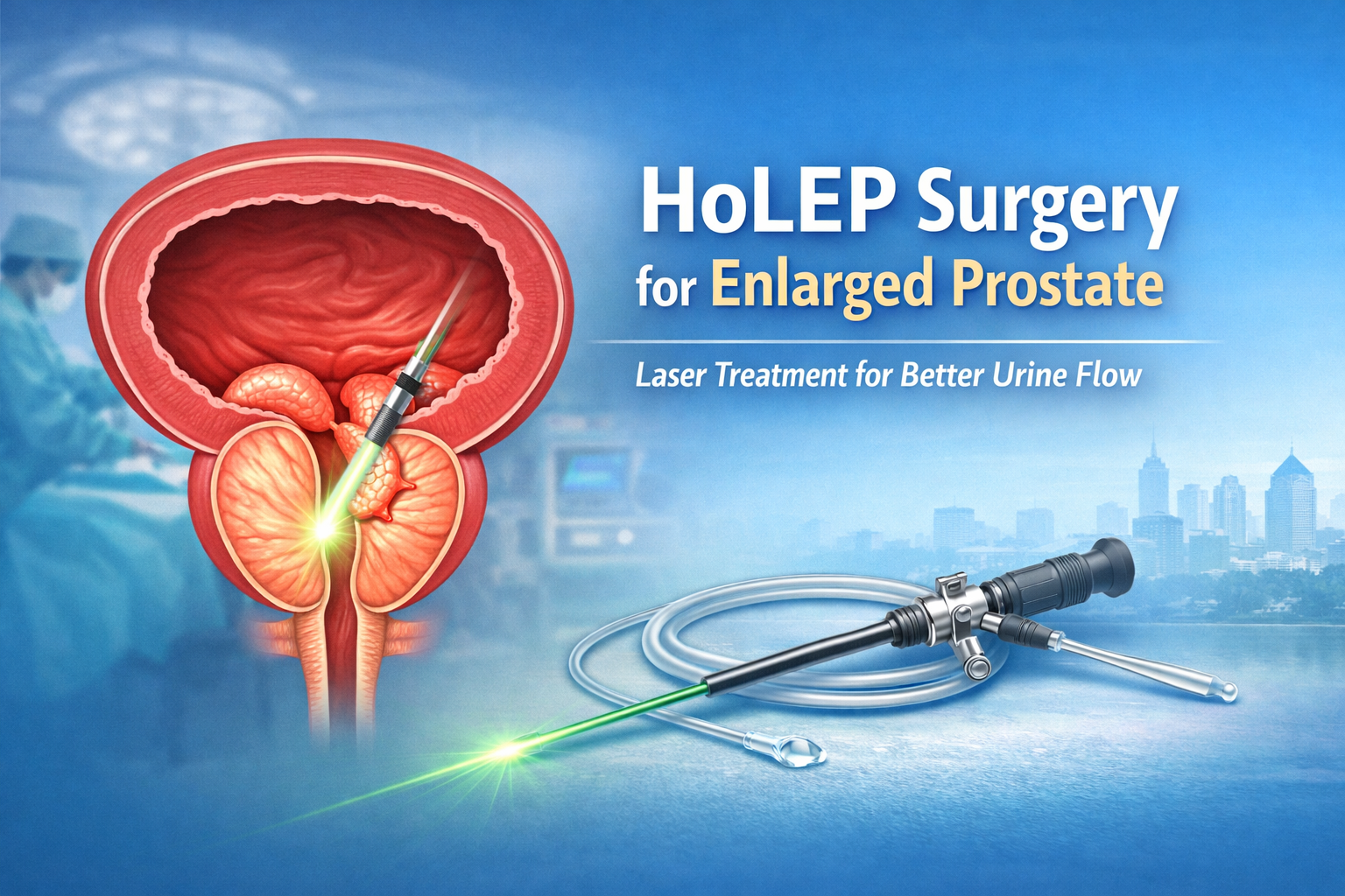 Holmium Laser Enucleation of the Prostate (HoLEP) Surgery: Benefits, Recovery and Success Rate