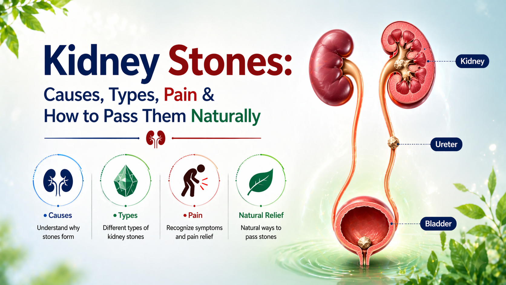 Kidney Stones: Causes, Types, Pain & How to Pass Them Naturally