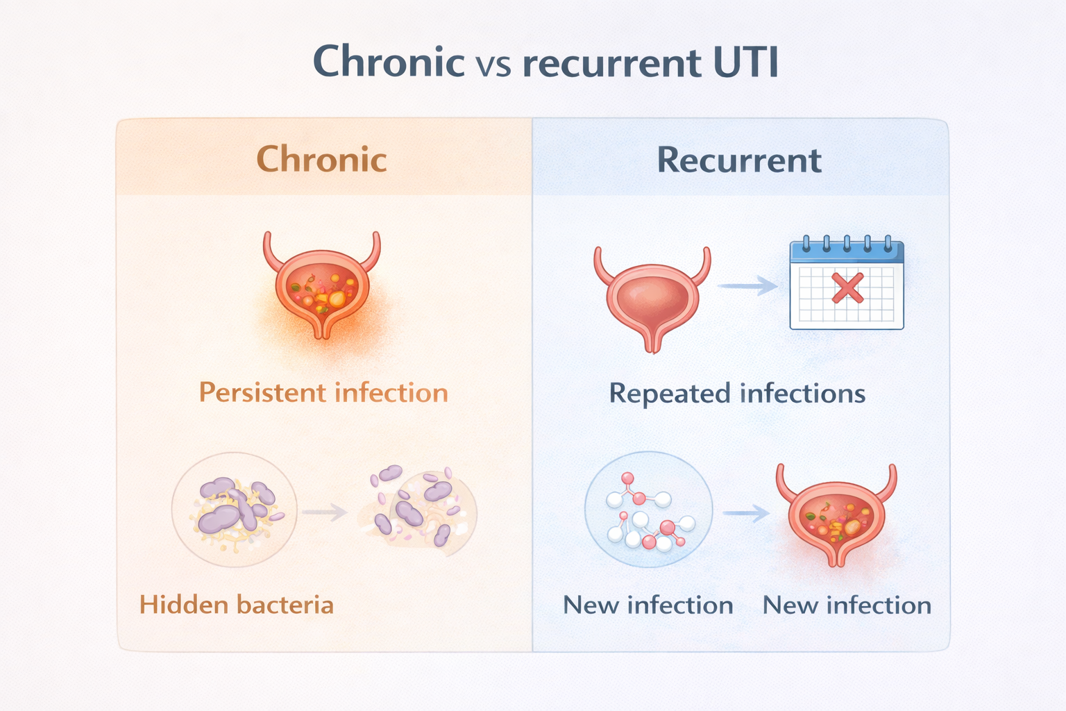 Chronic UTI vs Recurrent UTI: What Is the Difference and What Should You Do?